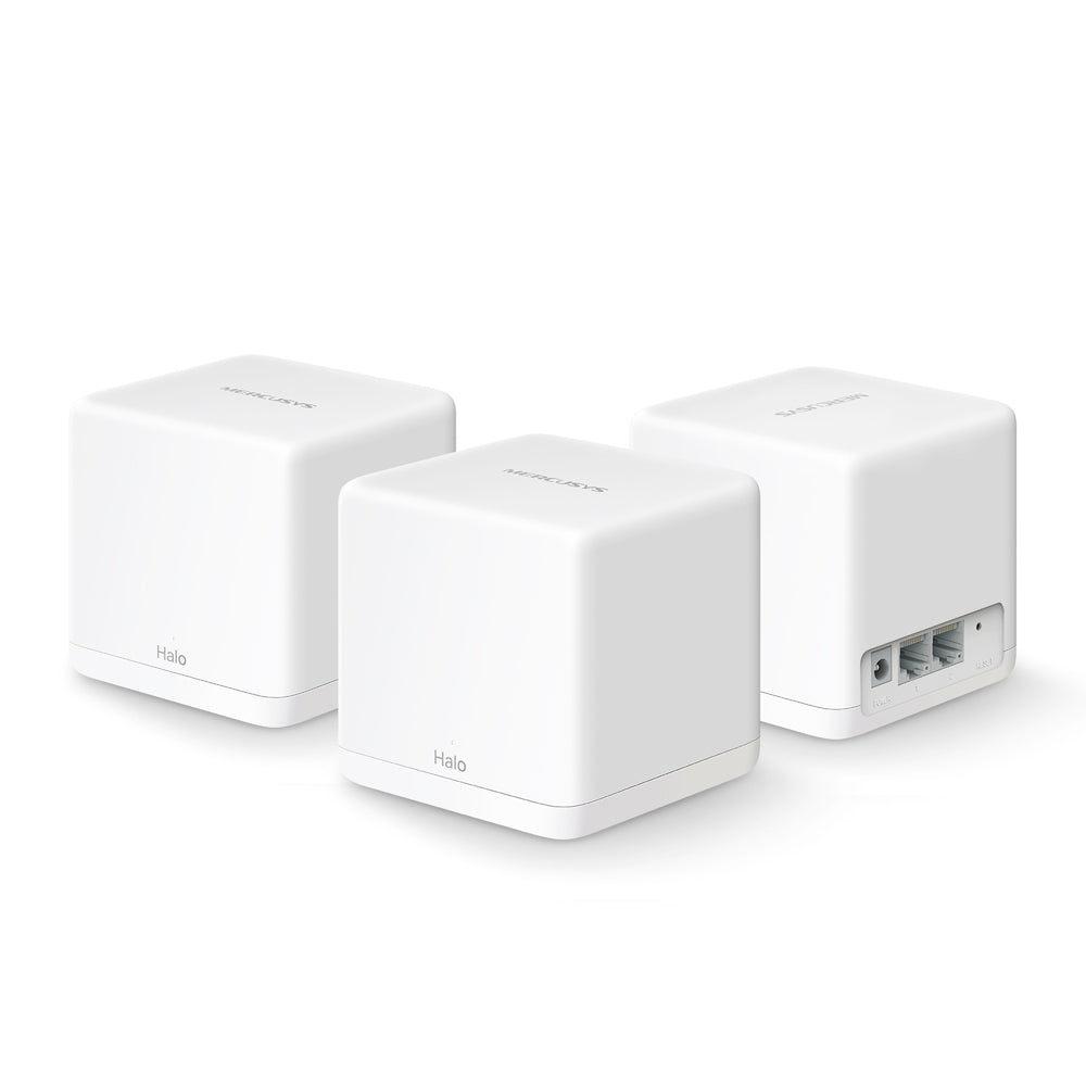 MERCUSYS Halo H30G AC1300 1.3 Gbps Whole Home Mesh Wi-Fi System Router | Seamless Roaming | MU-MIMO Beamforming | 2x Gigabit Ports MERCUSYS Halo H30G AC1300 1.3 Gbps Whole Home Mesh Wi-Fi System Router | Seamless Roaming | MU-MIMO Beamforming | 2x Gigabit Ports